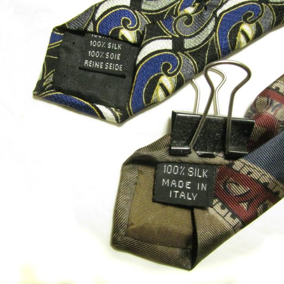 Bundle 2 Men's Silk Ties Pavia JSAEO - Picture 3 of 3